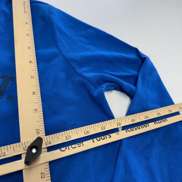 Nike Hoodie Womens Medium Blue Dri Fit Just Do It Therma Pullover - Picture 8 of 8